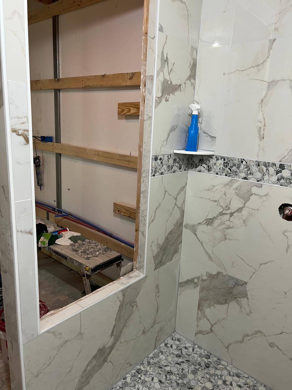 Shower framing and prep project 20